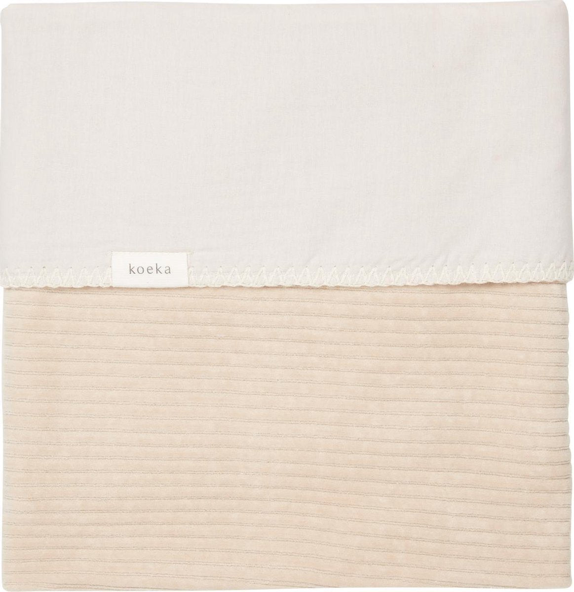 Koeka Wiegdeken flanel Vik - sand 75x100cm