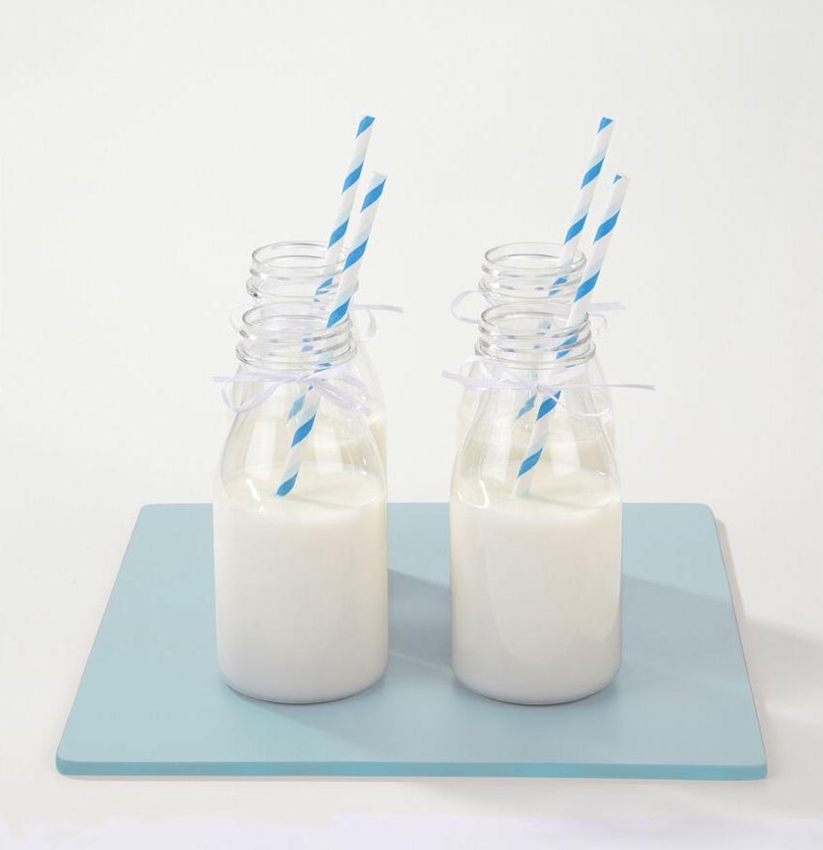 Talking Tables - Papieren rietjes in twee kleuren blauw - 30 stuks