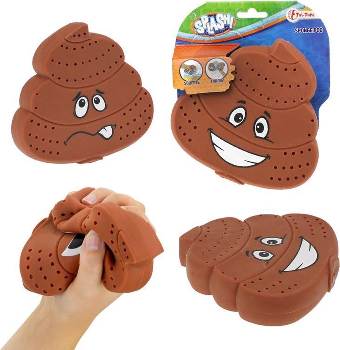 Splash Sponge 'smiling Turd'