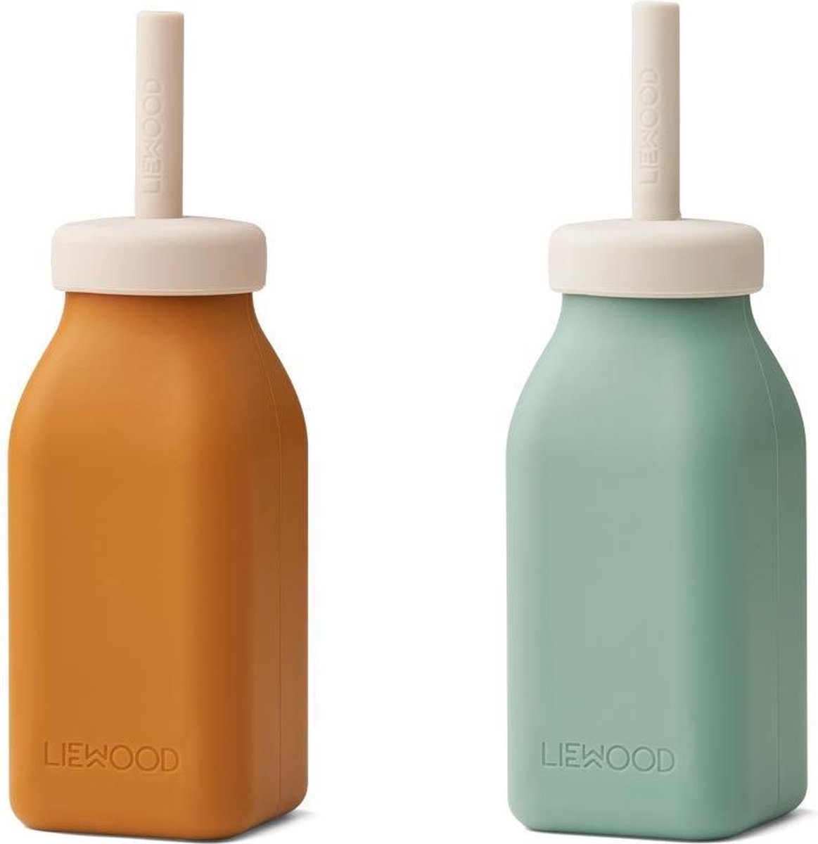 Erika Milkshake Bottle 2-Pack Mustard Peppermint Mix | Liewood