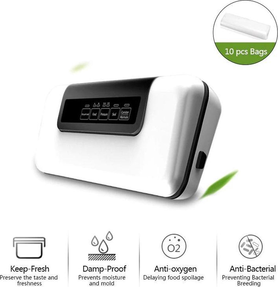 Vacumeermachine - Foodsaver - Gratis 10 vacuumzakken