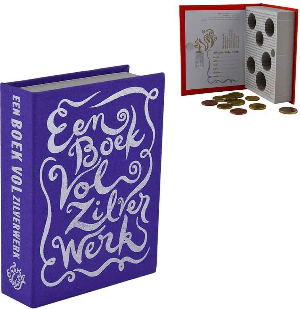 spaarboekje 'Een boek vol zilverwerk'  | paars