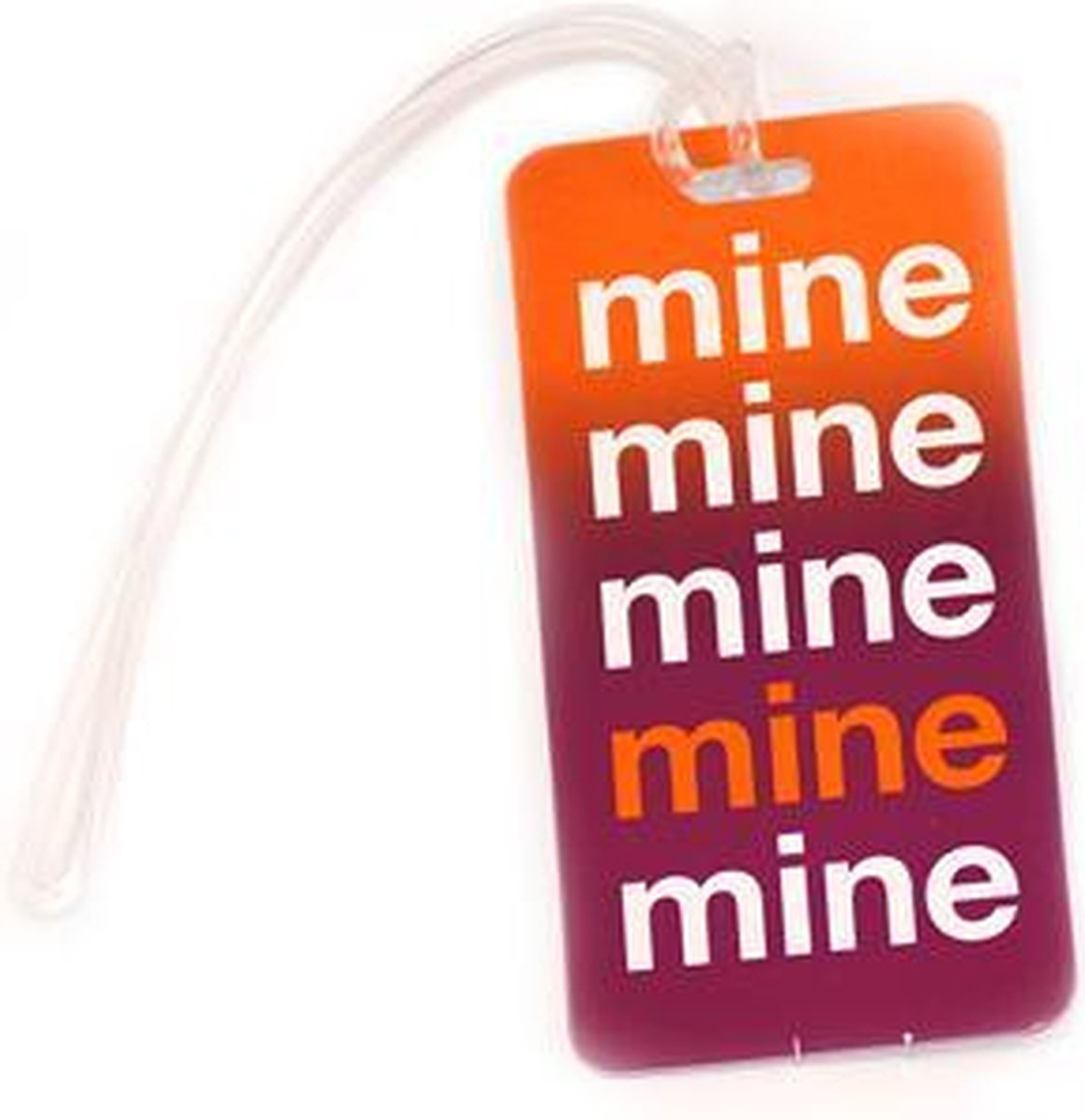 Kofferlabel / bagagelabel Mine Mine met QR-code