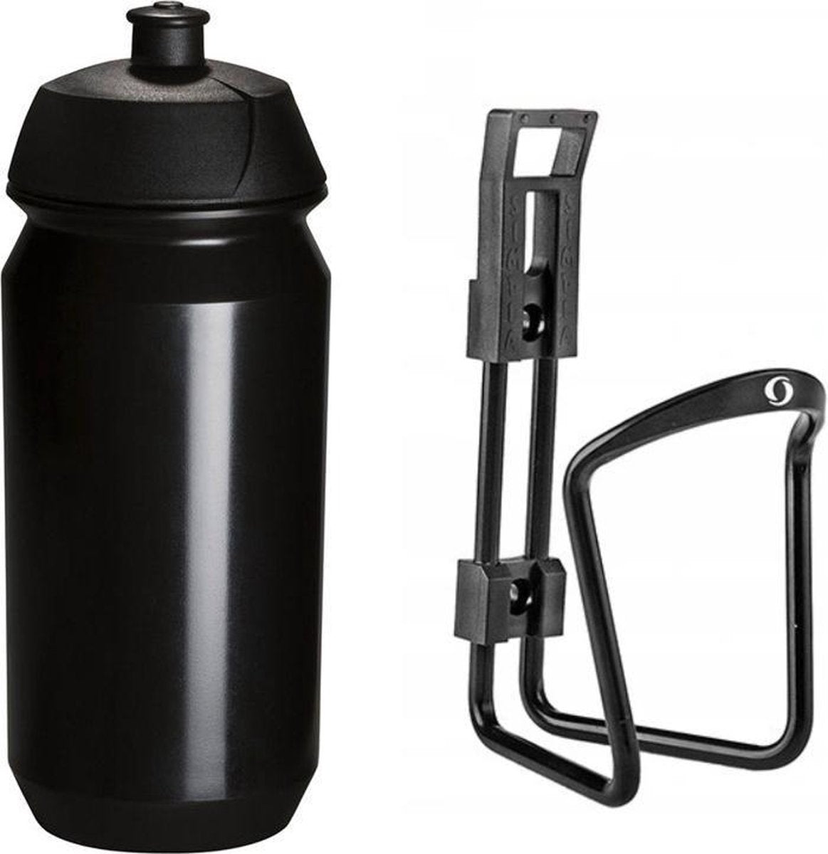 Bidonhouder met Bidon Tacx 500cc - Zwart - Aluminium Racefiets Mountainbike