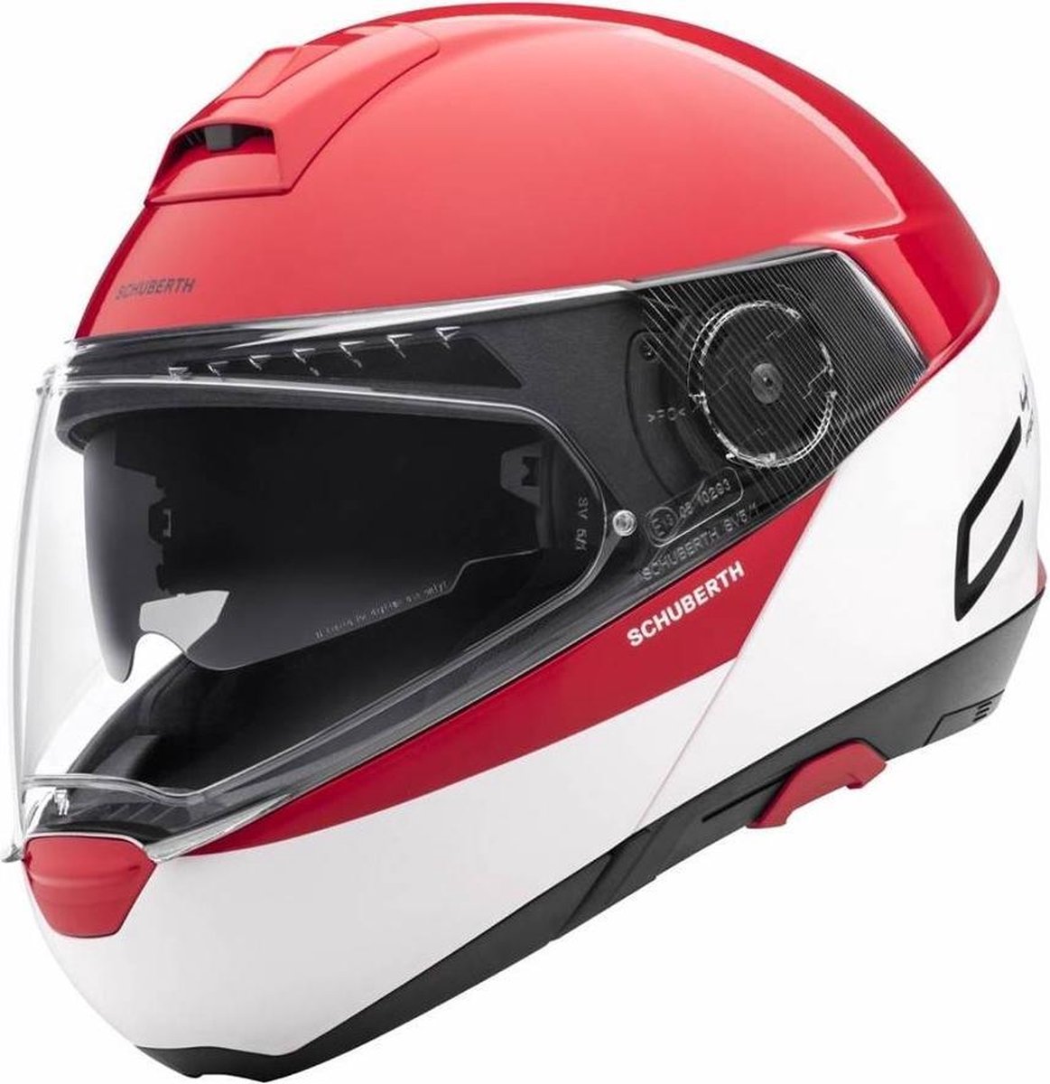 Schuberth C4 Pro Swipe Rood Systeemhelm - Motorhelm - Maat L