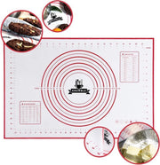 Siliconen bakmat 60 x 40 cm | Anti-slip en anti-kleef oven- en patisseriemat | Hygienisch en afwasbaar
