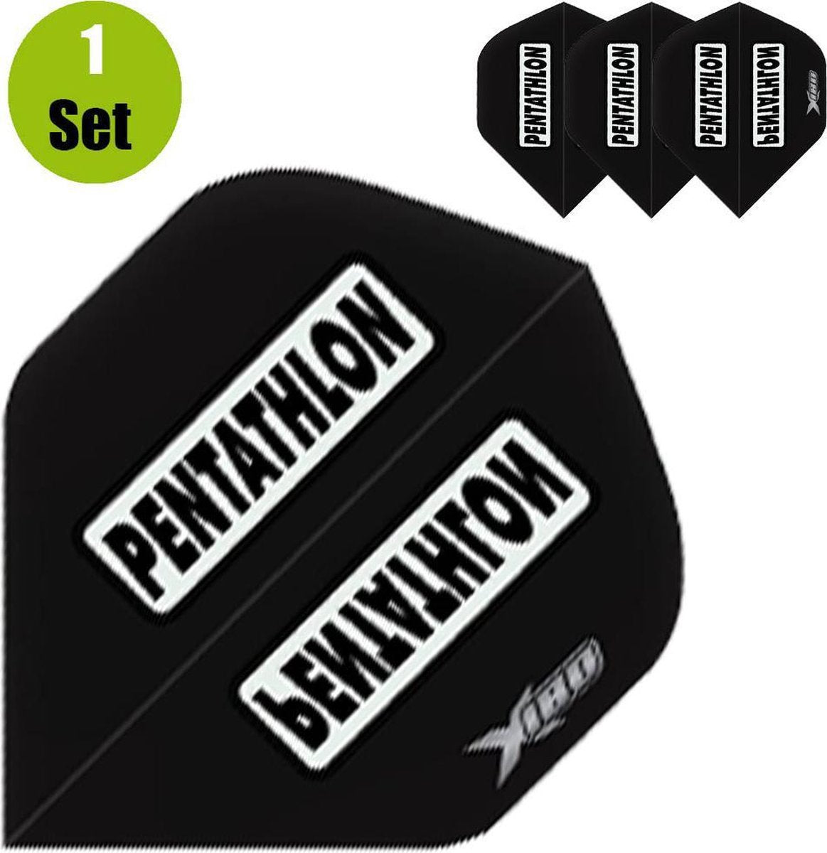 Pentathlon Xtream 180 Dartflights - Zwart- ()