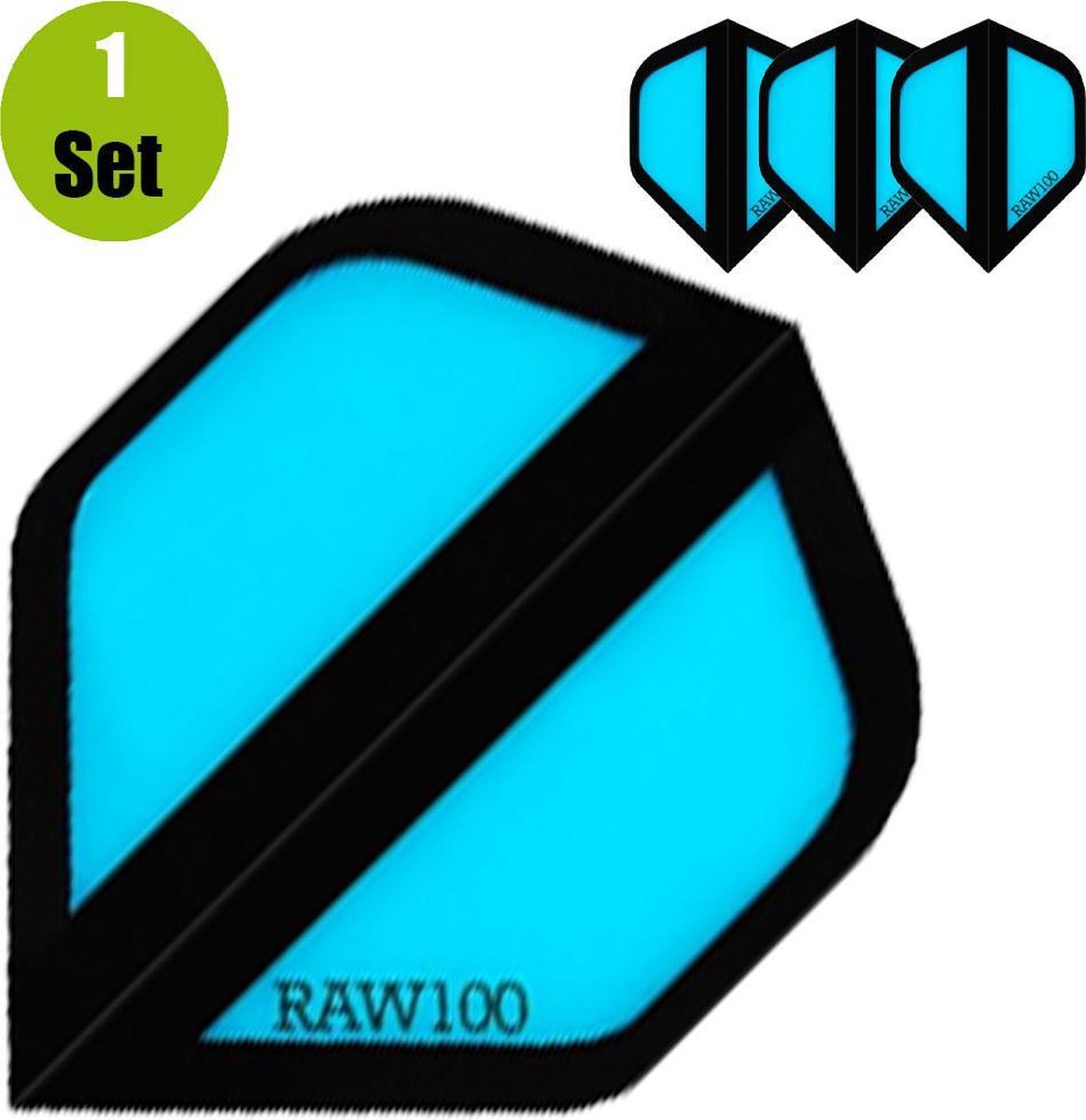 Raw100 Zone Dart Flights - Blauw- ()