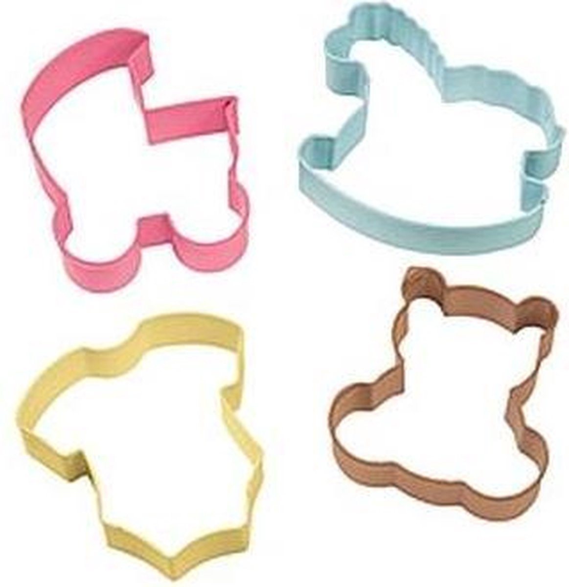Set van 4 uitstekers - baby - Wilton
