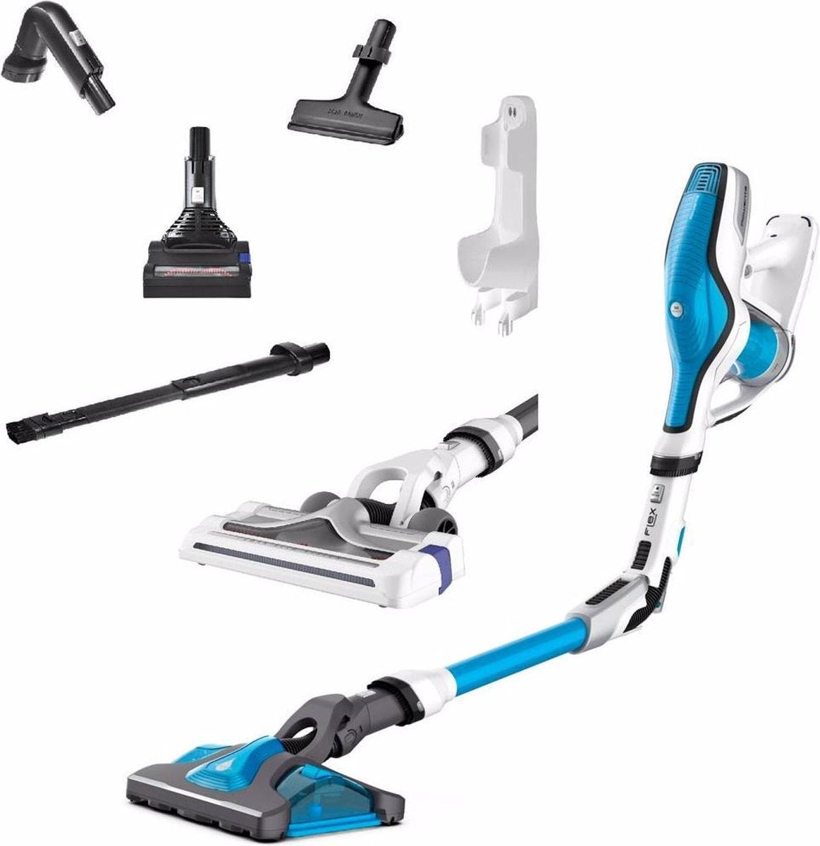 Rowenta Air Force Flex 560 Flex Aqua Rh9490 - Steelstofzuiger - Met dweilfunctie