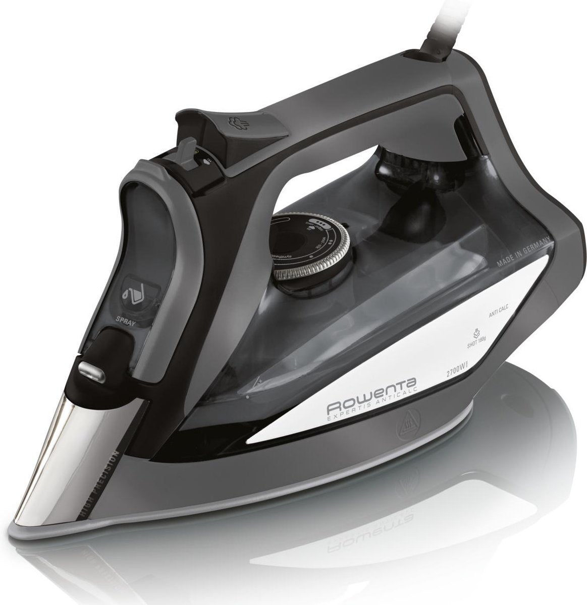 Rowenta Expertis Anti-Calc DW7025 Stoomstrijkijzer Microsteam 400 HD Laser-zoolplaat 2700 W Zwart