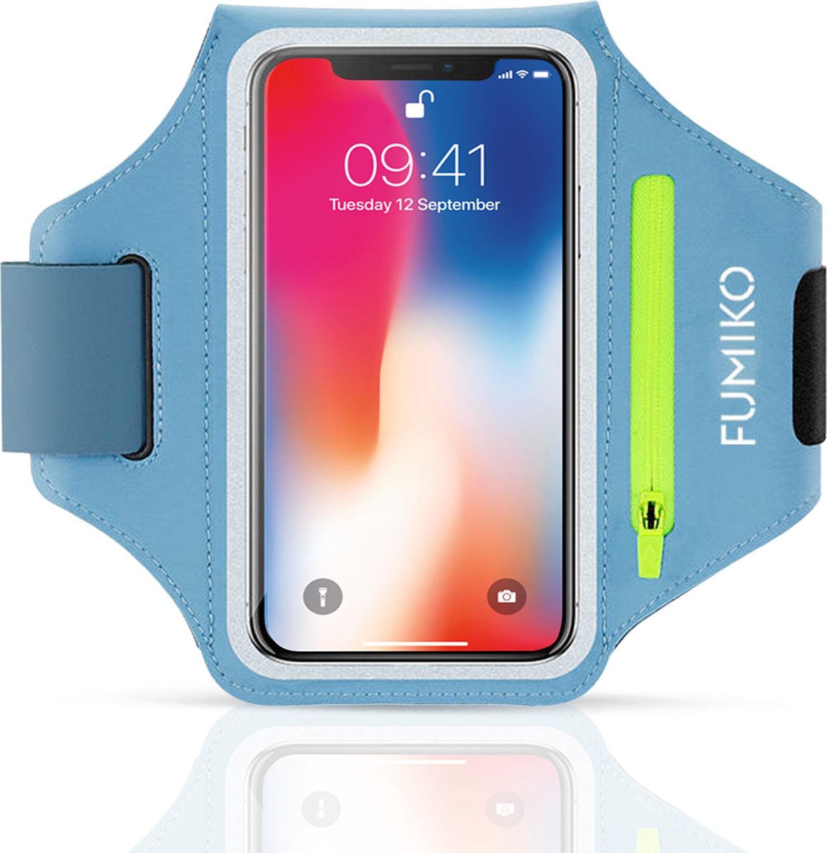 FUMIKO Hardloop telefoonhouder - Hardloopband - Sportarmband - Blauw