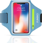 FUMIKO Hardloop telefoonhouder - Hardloopband - Sportarmband - Blauw