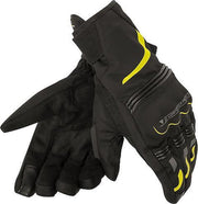 Dainese Tempest Unisex D-Dry Black Yellow-Fluo Short Motorcycle Gloves XXS
