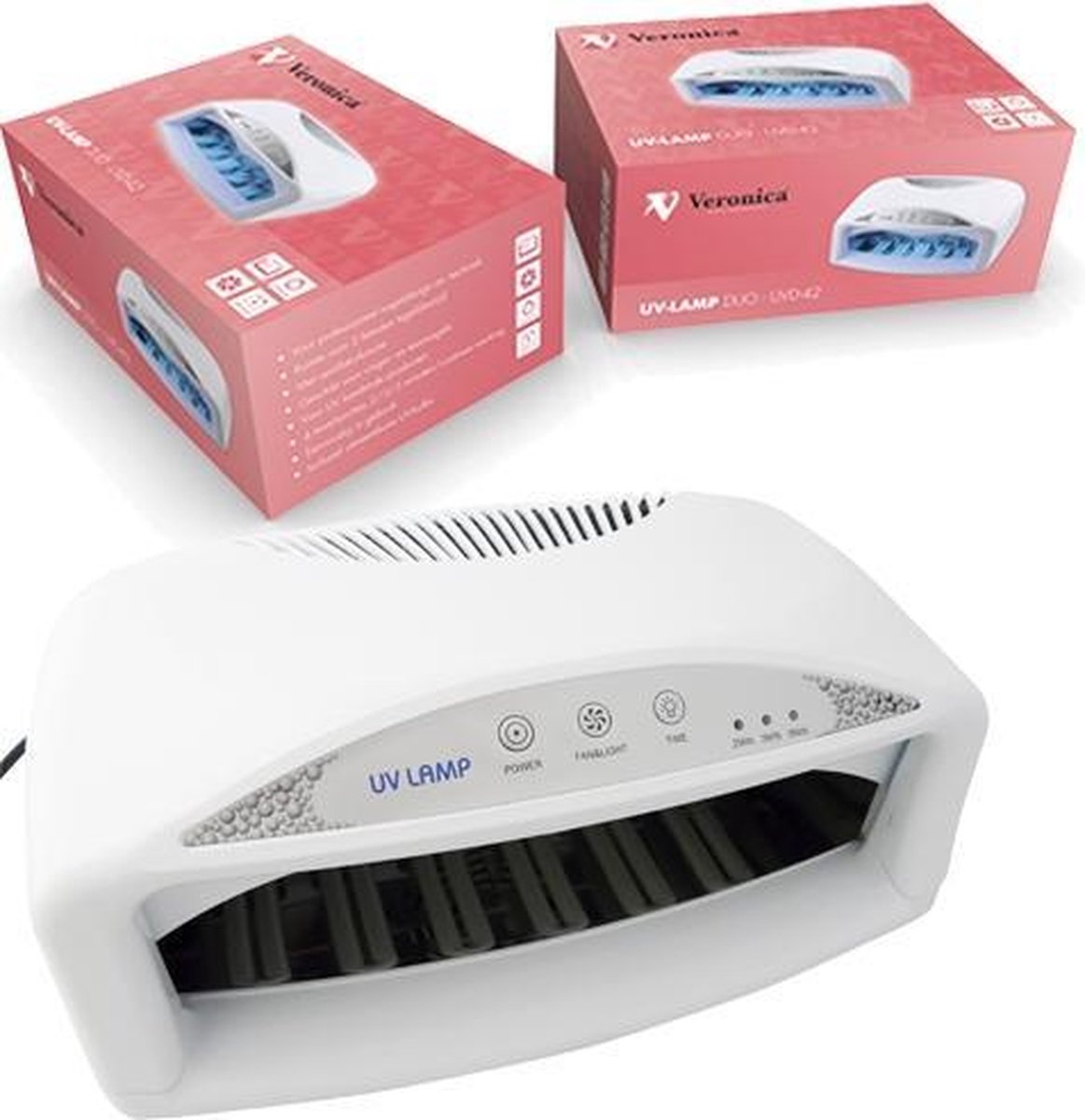 Veronica NAIL-PRODUCTS Professionele UV nagel lamp DUO dubbelhands UVD-42