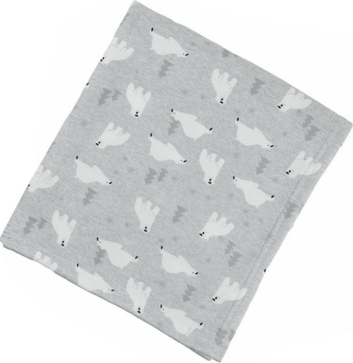 Soft Touch Dekentje Polar Bear 90 X 80 Cm Polyester Grijs