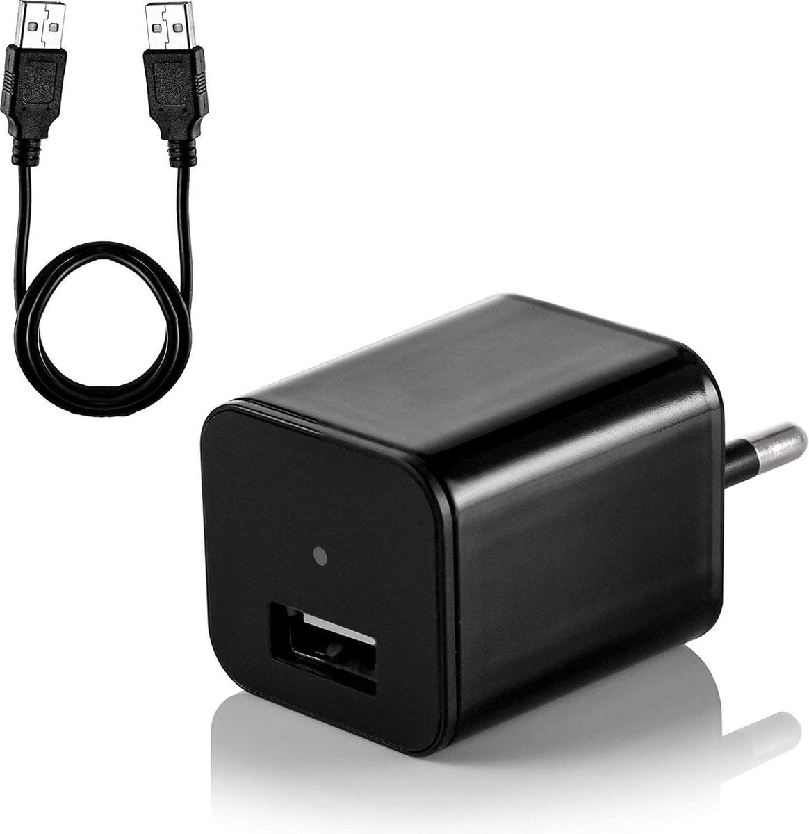 Spy Camera Verborgen met Bewegingsdetector en Microfoon - Spionage Camera & Oplader in 1 - Full HD 1080P - met Opname