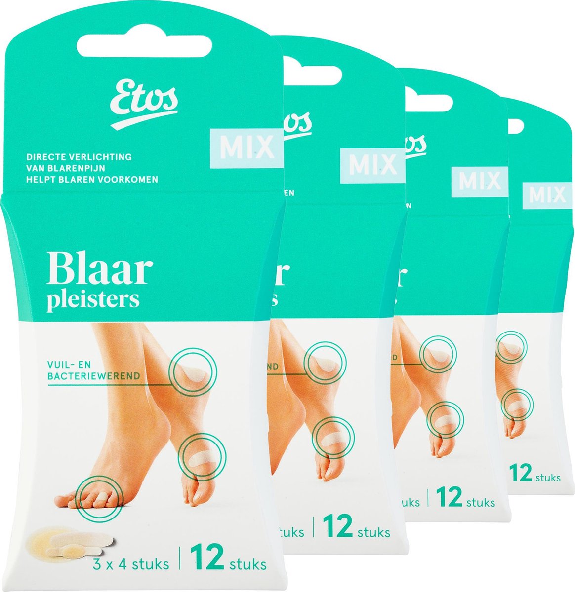 Etos Blaarpleister mix - 48 blarenpleisters (4 x 12)