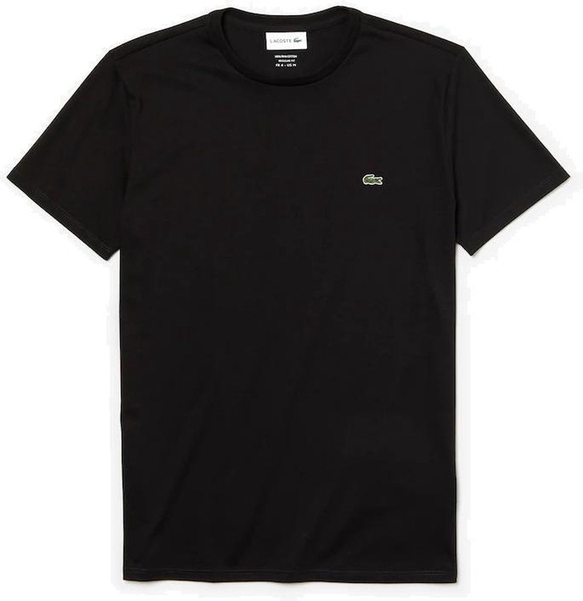 La Coste Effen + Ronde Hals heren shirt zwart
