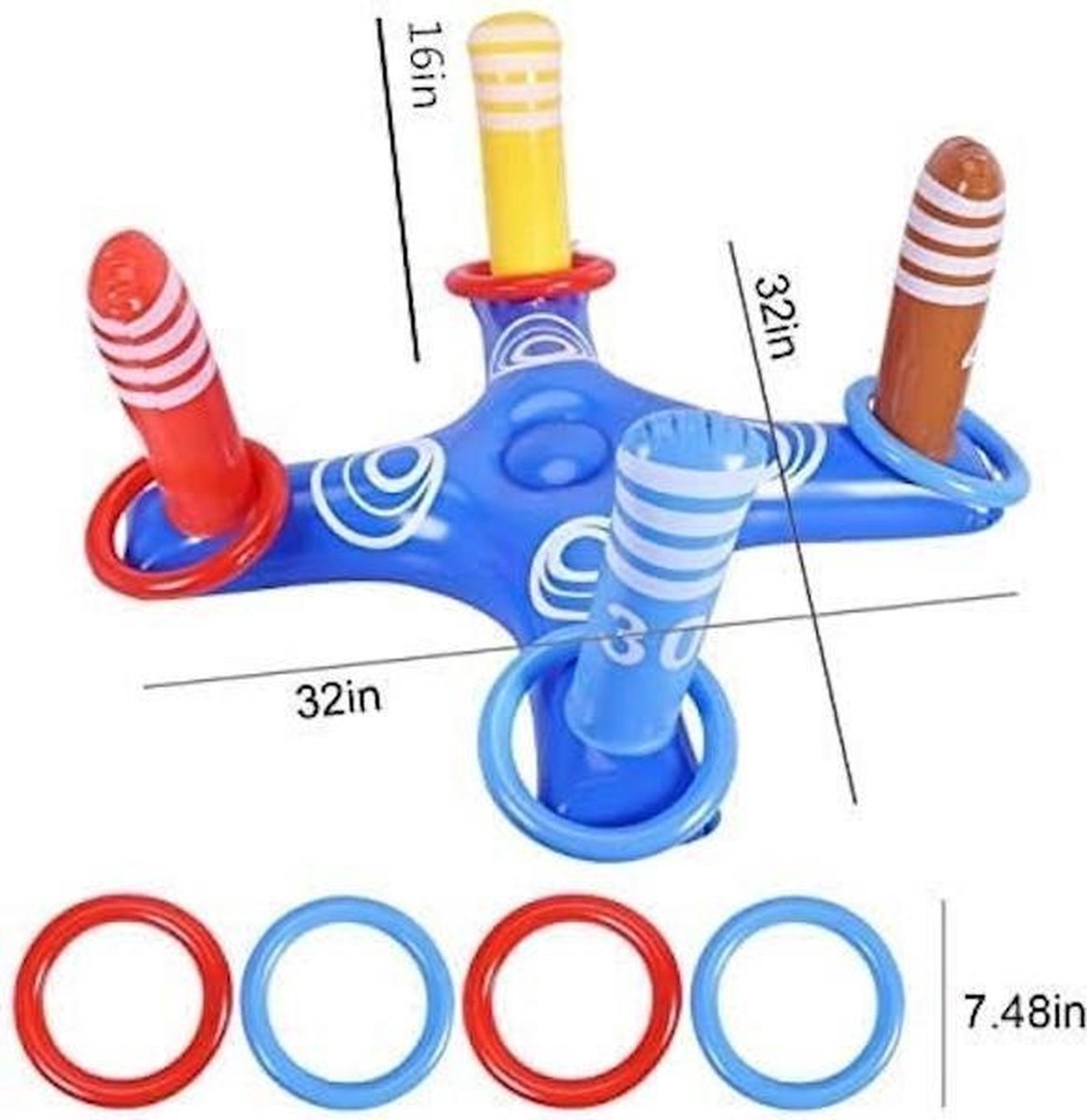 Opblaasbaar  - Spel - Water Fun - Water Plezier - Zomer - Zwembad - trendy - Hip - Spelen - Water Pret - WaterSport - ringen Spel