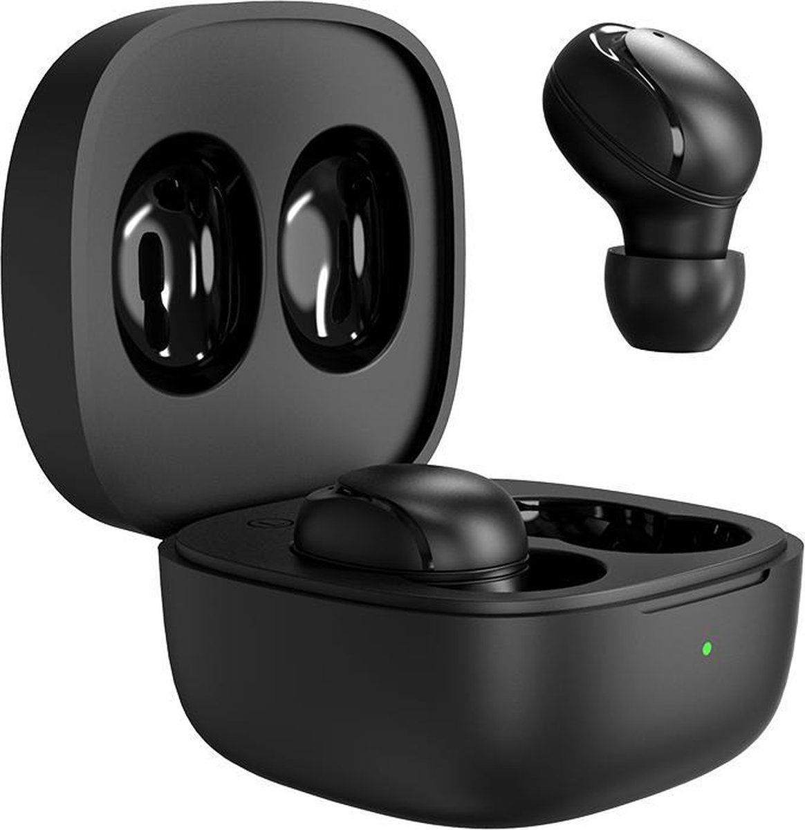Newsoundz NS-216 Draadloze Oordopjes - Volledig Draadloos - Bluetooth 5.0 Oortjes - Earbuds - Geschikt voor iPhone en Android smartphones - Zwart