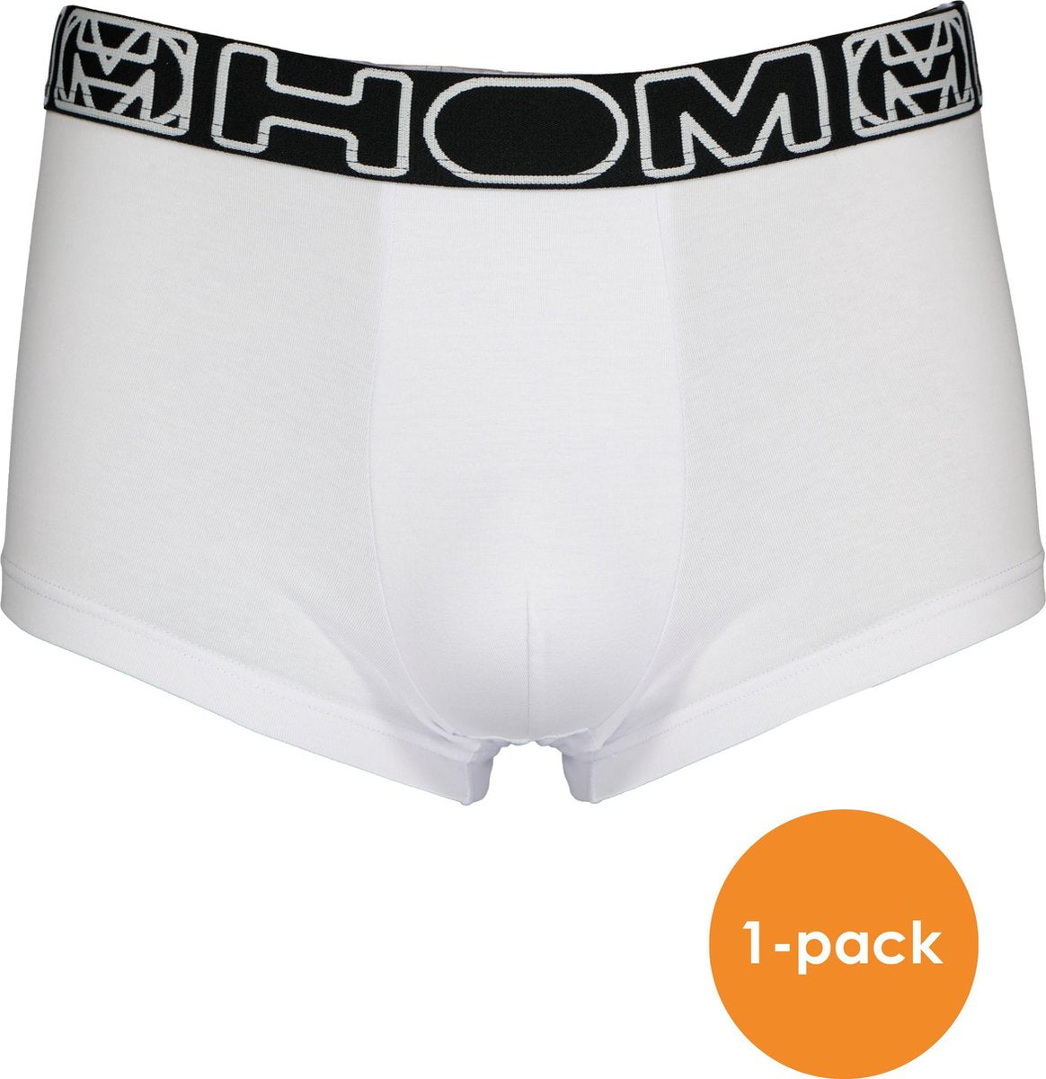 HOM Bertrand trunk (1-pack) - heren boxer kort - wit -  Maat: L