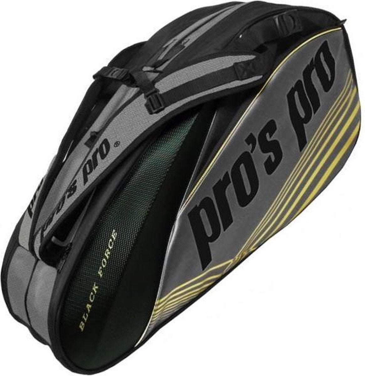 Pro's Pro Black Force 8-TENNISTAS zwart graphite