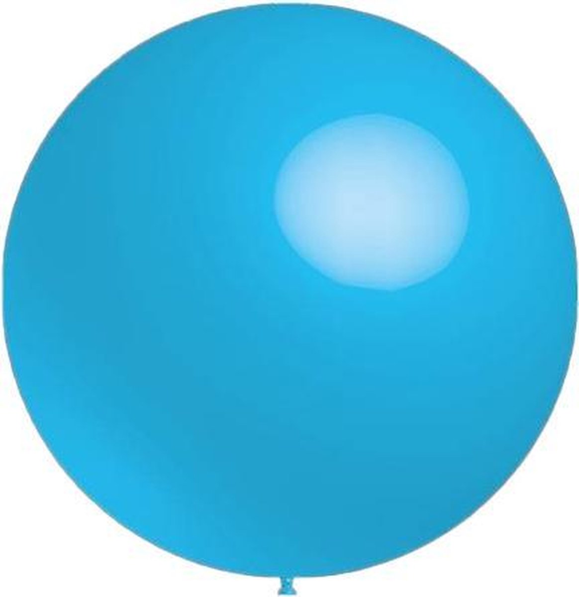 Mega grote ronde festivalballonnen licht blauw 130 cm professionele kwaliteit