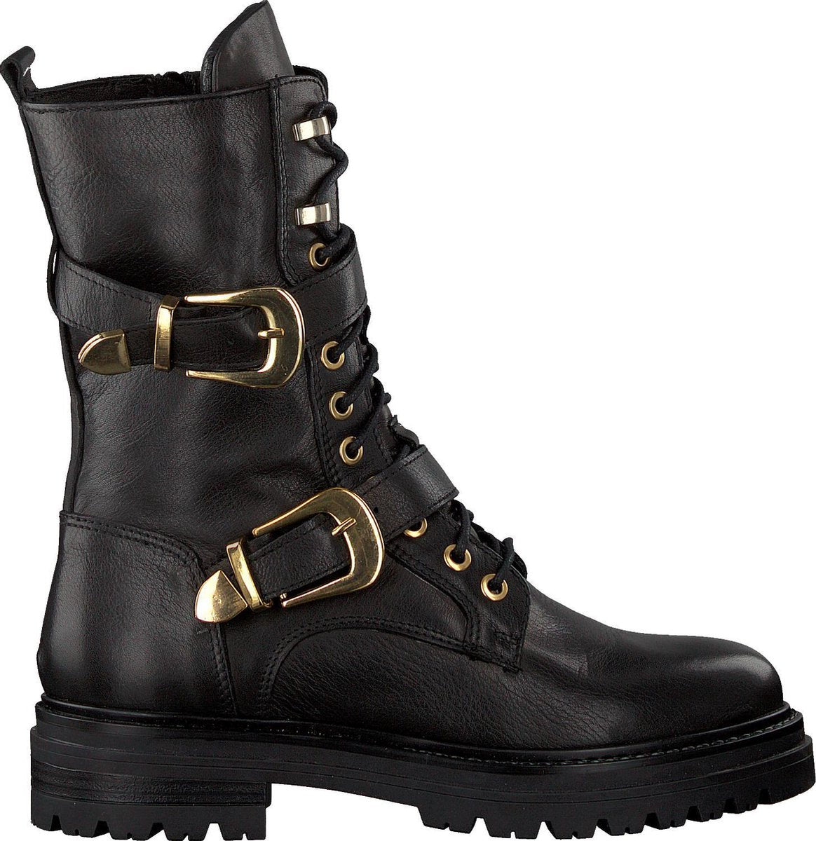 Verton 339 Veterboots - Laarzen Met Veters - Dames - Zwart - Maat 36