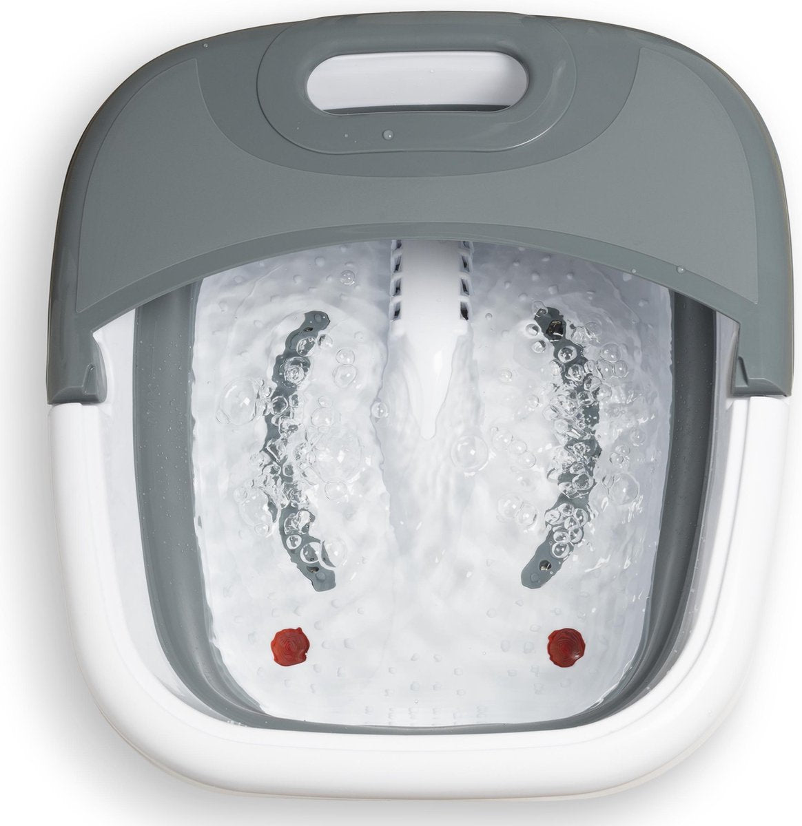 Silvergear Voetenbad Massage - 6 Liter - Bubbelfunctie - Infraroodfunctie - Voetmassage - Inklapbaar en met Handige Hendel - Makkelijk Meenemen en Opbergen