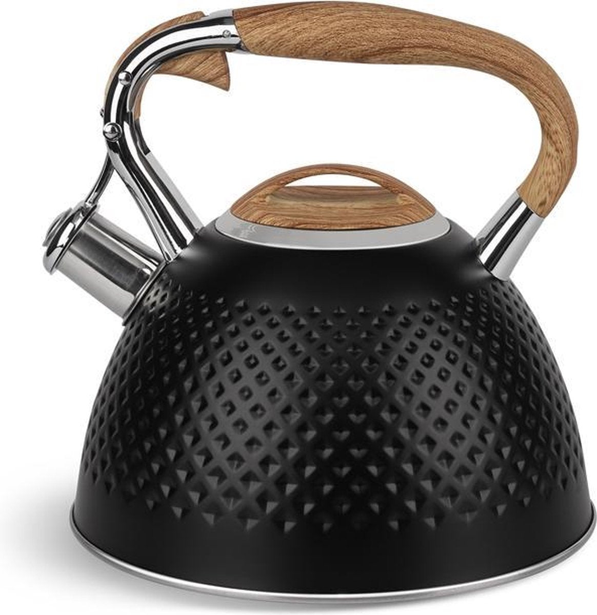 Edënbërg Black Line - Luxe RVS Fluitketel - 3 liter