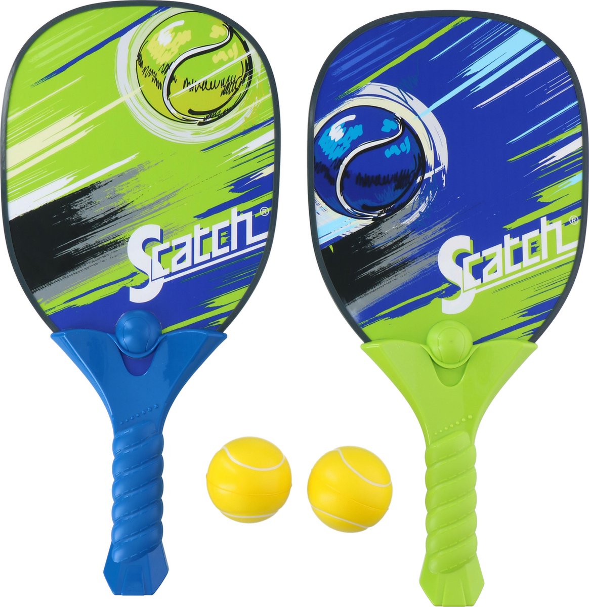 Scatch Set voor Padel - 2 Padelrackets en 2 Padelballen - Recreatief