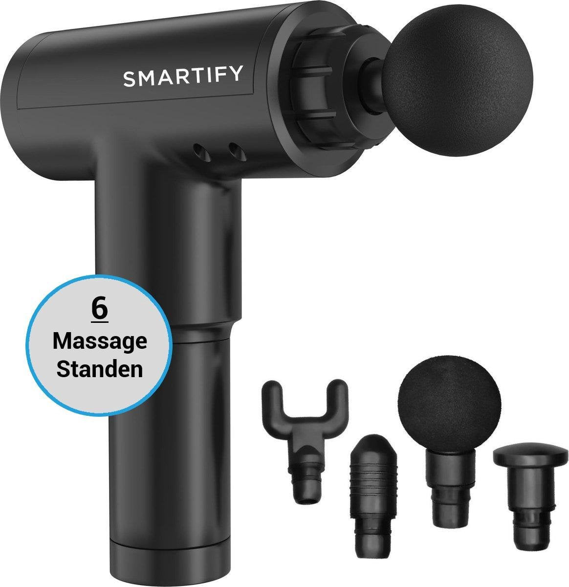 SMARTIFY Massage Gun - Sport en Relax Massage - Professioneel - 4 Kopstukken - Draadloos