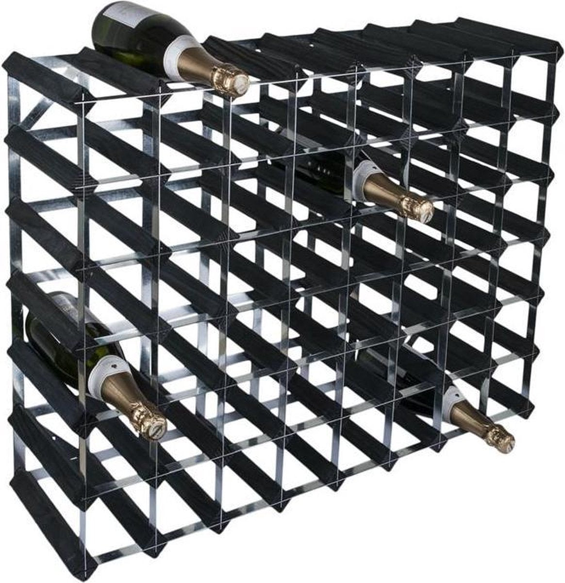 RTA - Traditional wine rack 56 bottles black ash