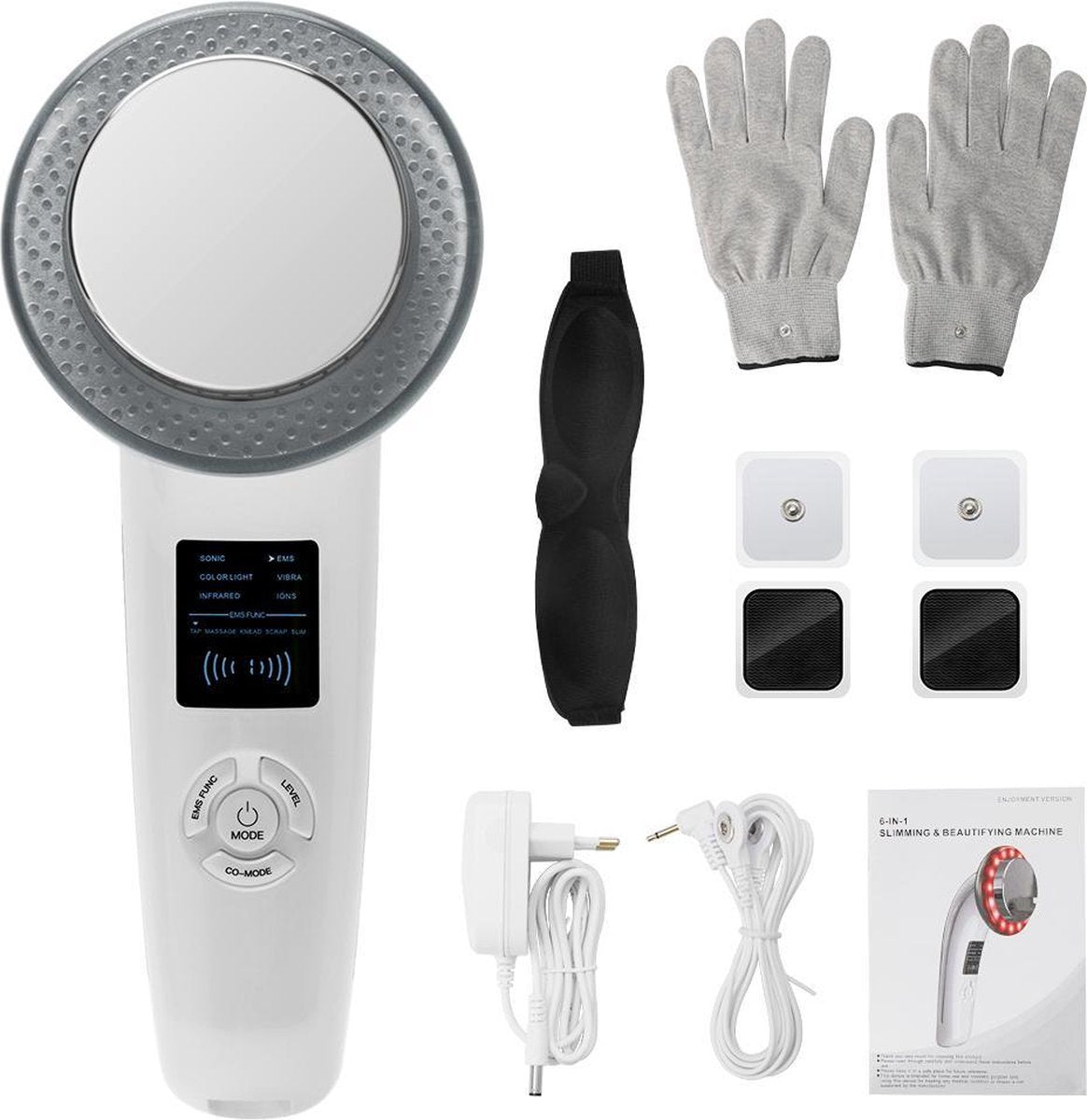 JayNine EMS Cellulite Massage Apparaat - 6 in 1 functies - Fatburner - Anti Cellulitis - Nederlands Handleiding