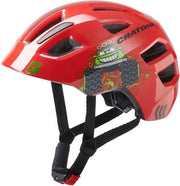 Cratoni Maxster kinderhelm met extra bescherming slapen en achterhoofd- Truck rood S/m (51-56cm)