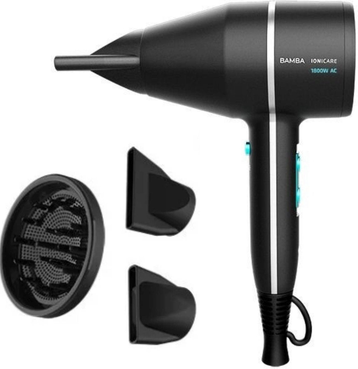 Fohn Haardroger Met Diffuser Als Haarfohn Voor Krullen Of Stijl - 1800W - 3 standen - Koude lucht