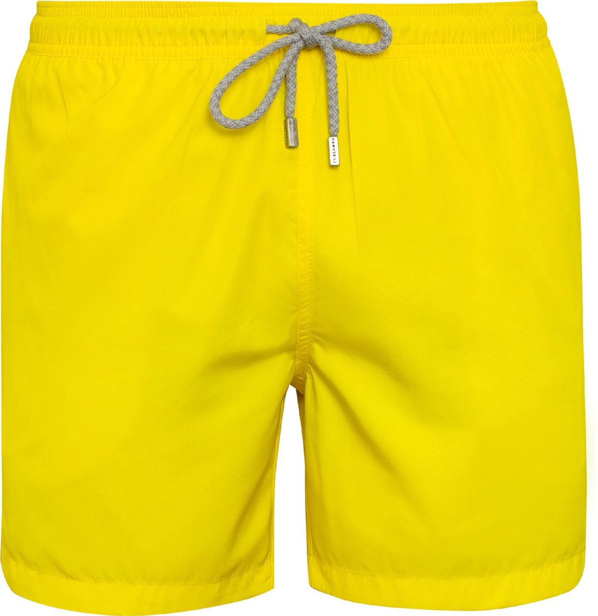CLASSIC Sneldrogende Zwembroek Heren met Mesh Binnenbroek en Drie Zakken - Zachte en Comfortabele Zwemshort Heren / Zwembroeken Heren - Waterafstotende Zwembroek Mannen / Herenmode van Premium Stof - Geel - M (EU 42)