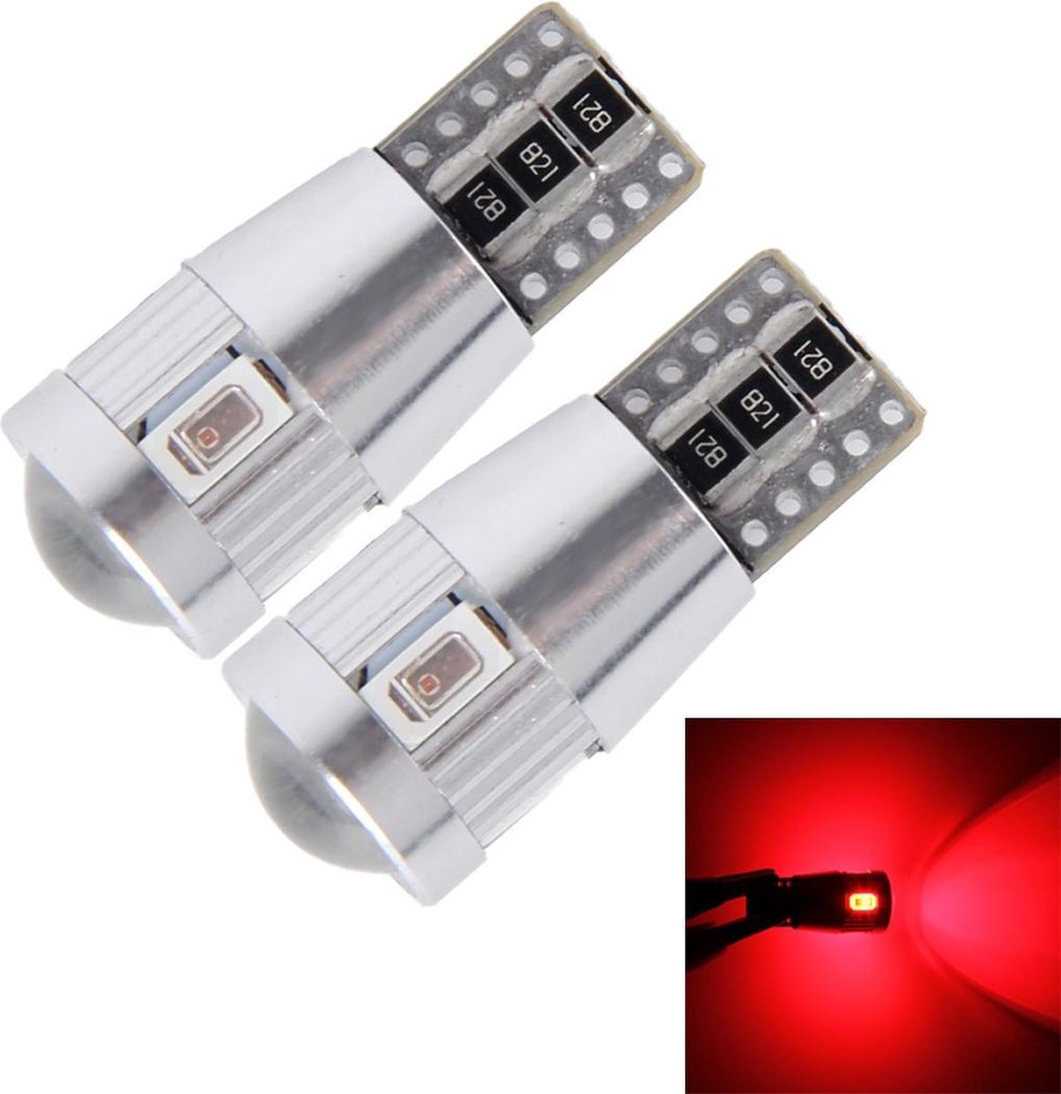 2 STUKS T10 3W 6 SMD-5630 LED's Foutloze Canbus Car Clearance-lamp