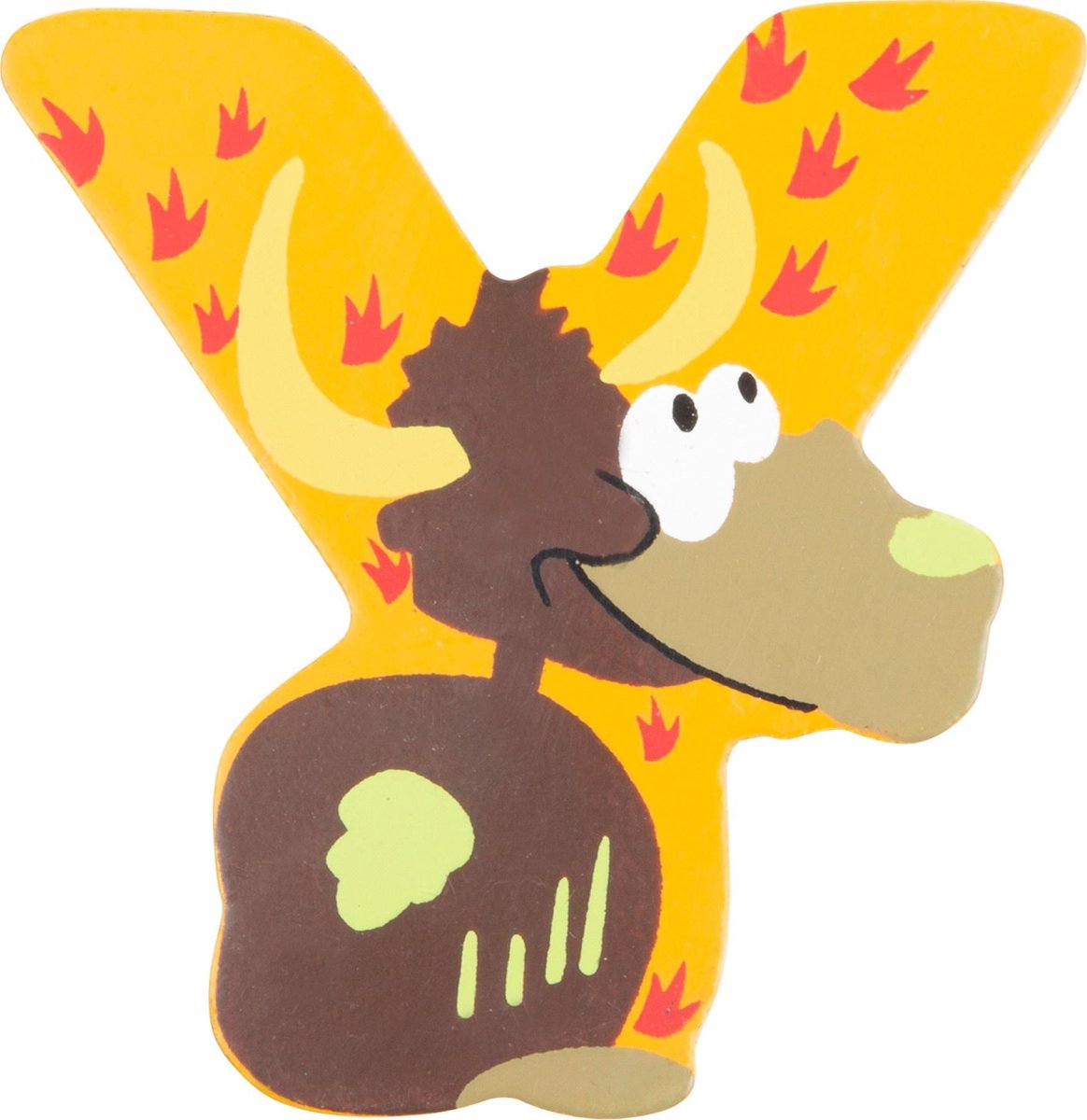Small Foot Alfabet Dieren Letter Y Hout 8 Cm