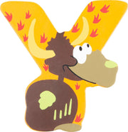 Small Foot Alfabet Dieren Letter Y Hout 8 Cm