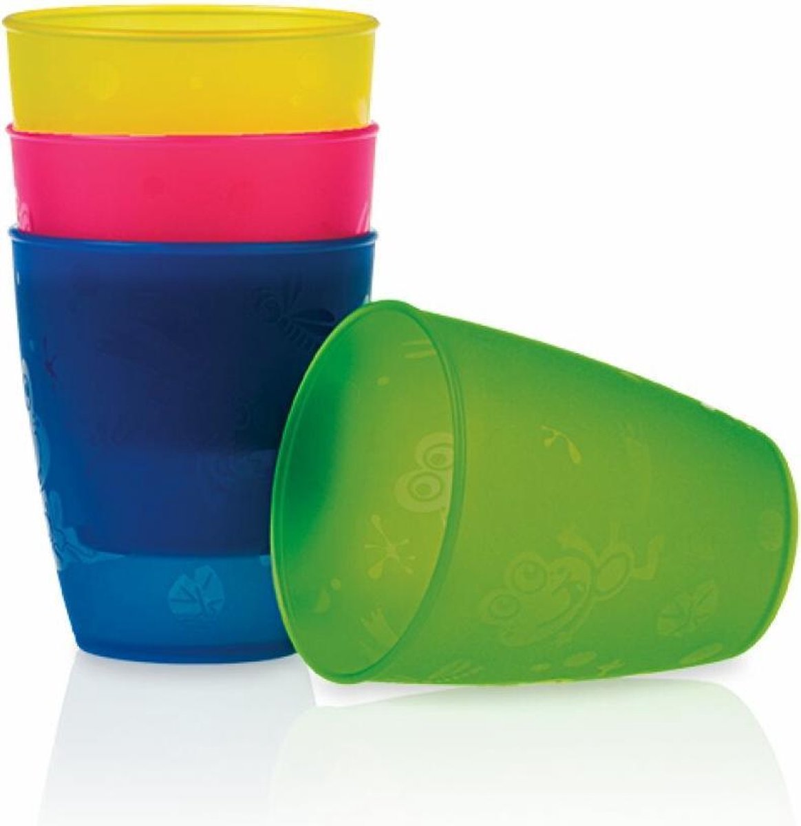 Nûby - Drinkbeker 4 Stuks - Meerkleurig