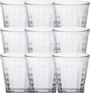 Drinkglazen/waterglazen Prisme set transparant 170/275 ml - 24-delig - koffie/thee glazen