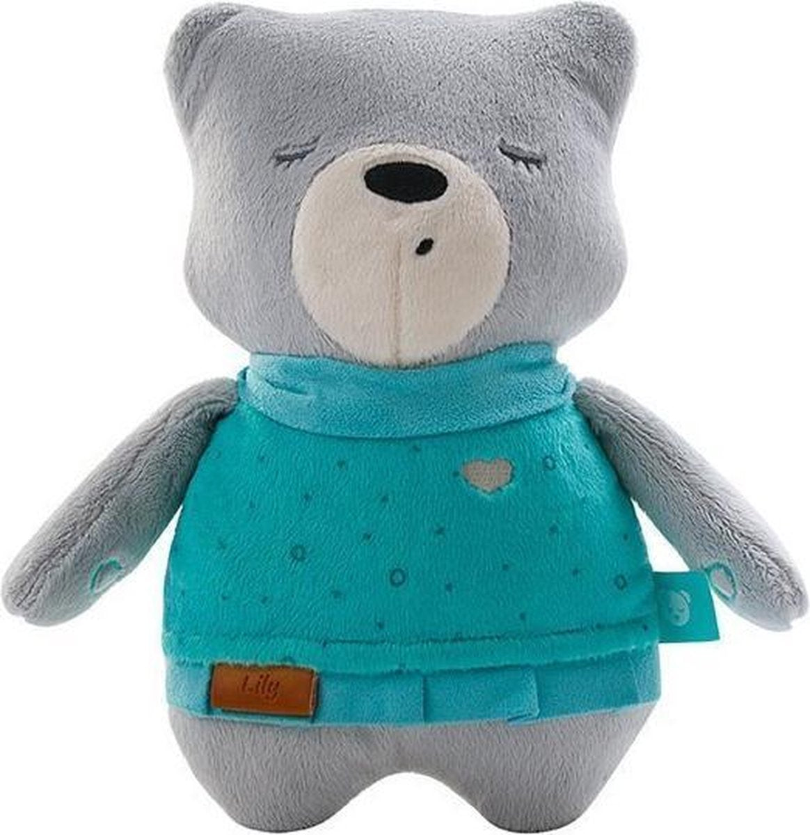 Myhummy Slaapsensor Premium Junior 23 Cm Turquoise/grijs
