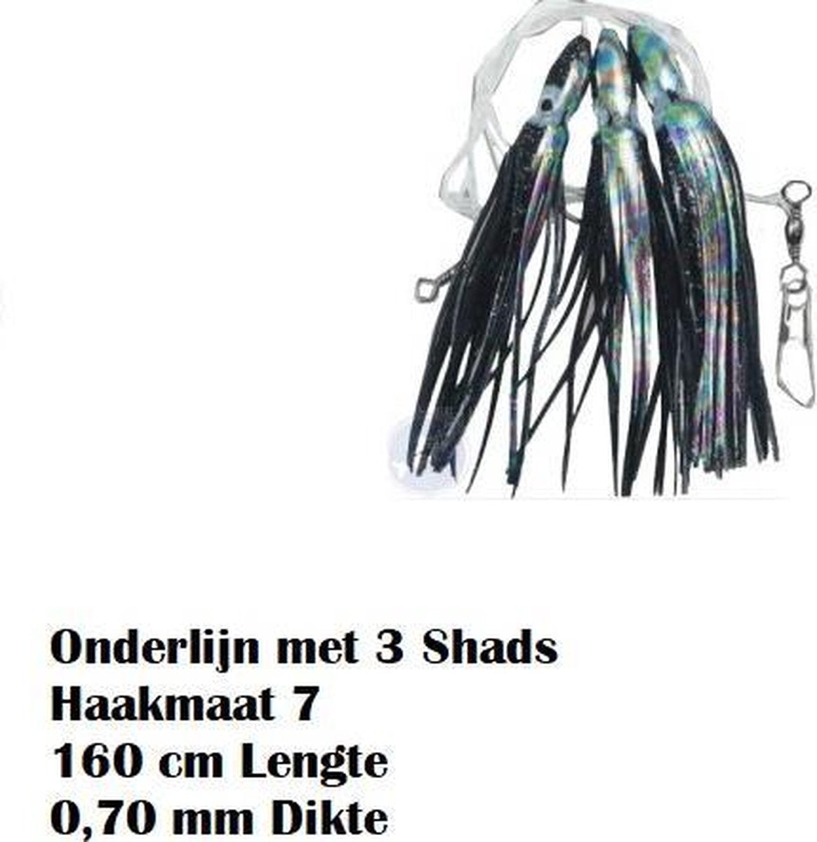 Octopus Rig - 3 stuks - Haakmaat 7