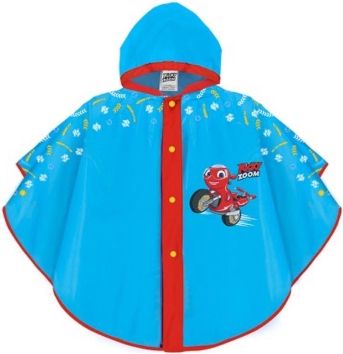 Perletti Regenponcho Ricky Zoom Jongens Eva Blauw Maat 2-5 Jaar