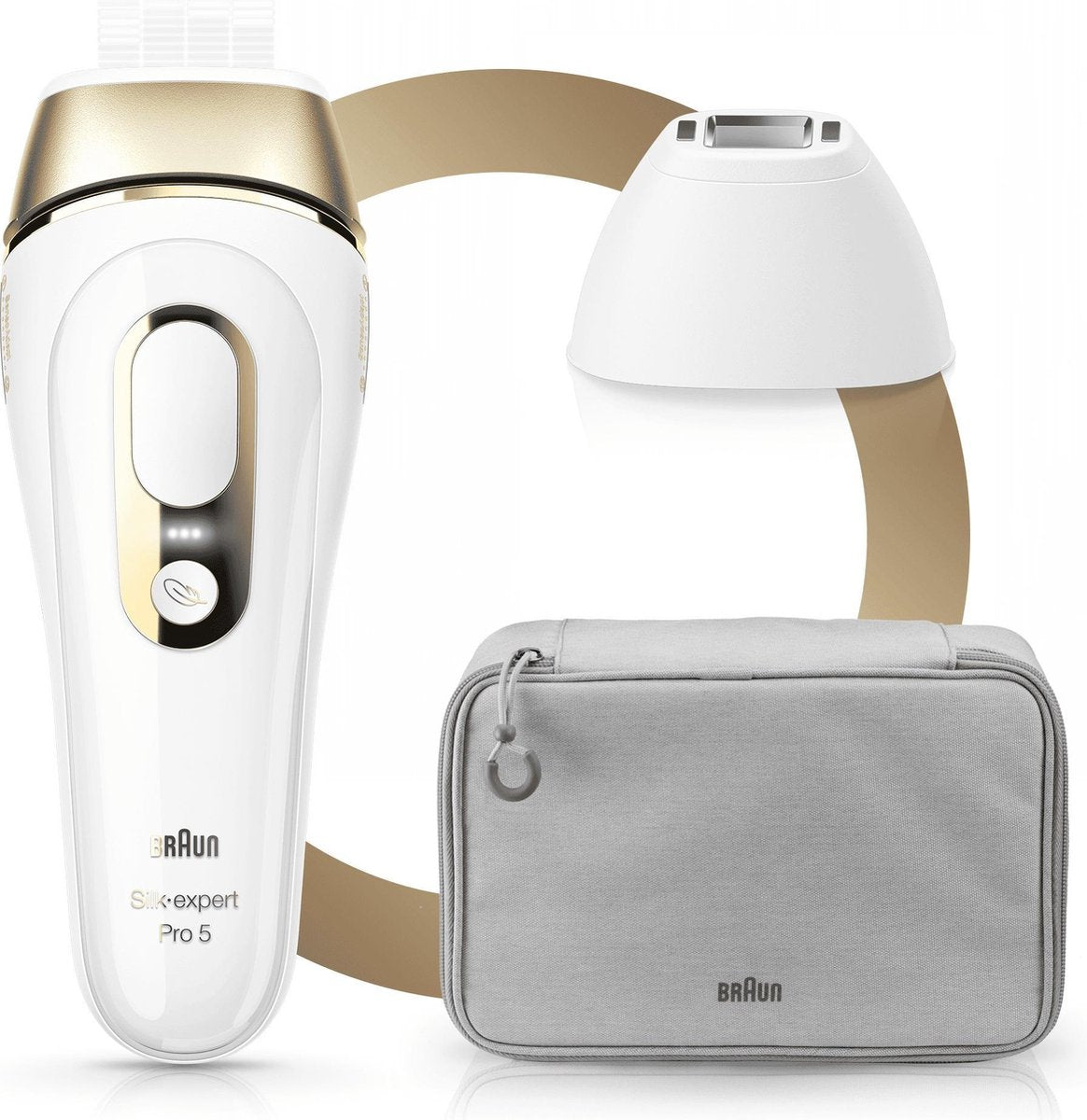 Braun Silk·expert Pro 5 PL5117 -  Zichtbare Ontharing - Wit En Goud
