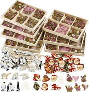 Wooden Stickers. H: 40-50 mm. W: 15-45 mm. 600 pc