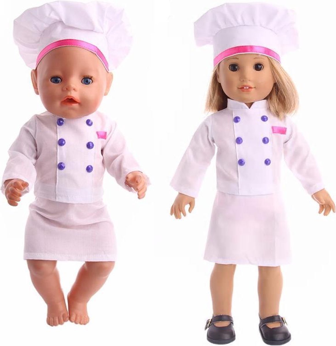 Koks kleding voor meisje poppen tot 43CM - Kleertjes geschikt voor Baby Born