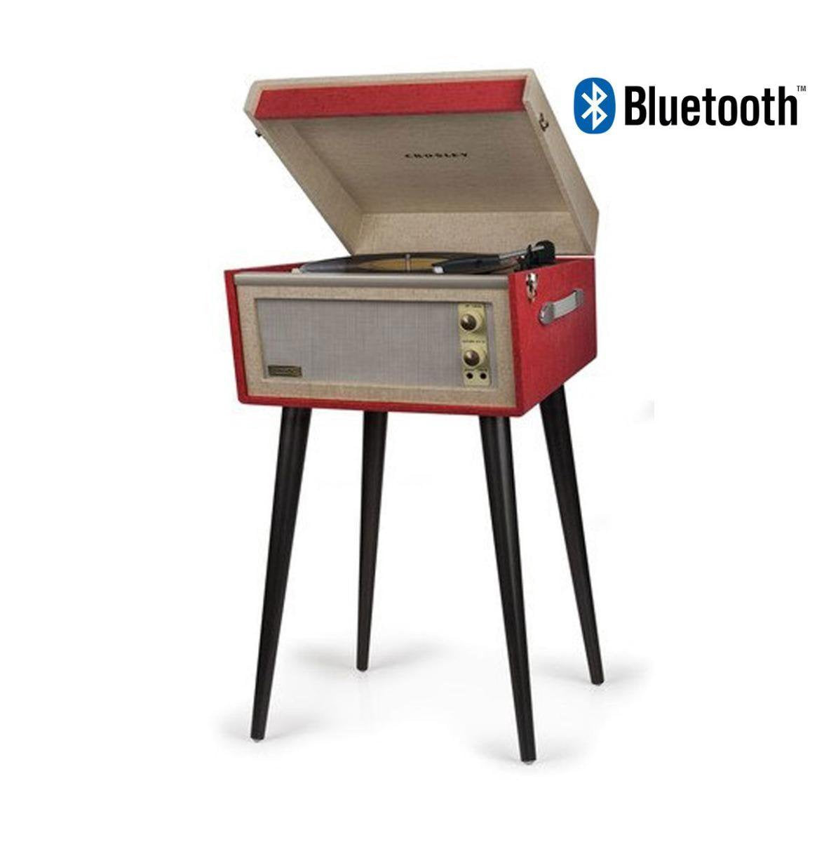 Crosley Dansette Bermuda - Vinyl Platenspeler - Bluetooth - Rood
